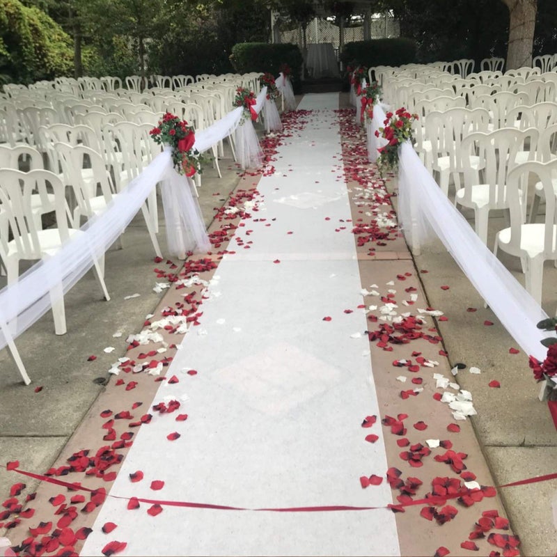 Neo LOONS 1000 Pcs Artificial Silk Rose Petals Decoration Wedding Party Color Dark Red & Burgundy - Image 4